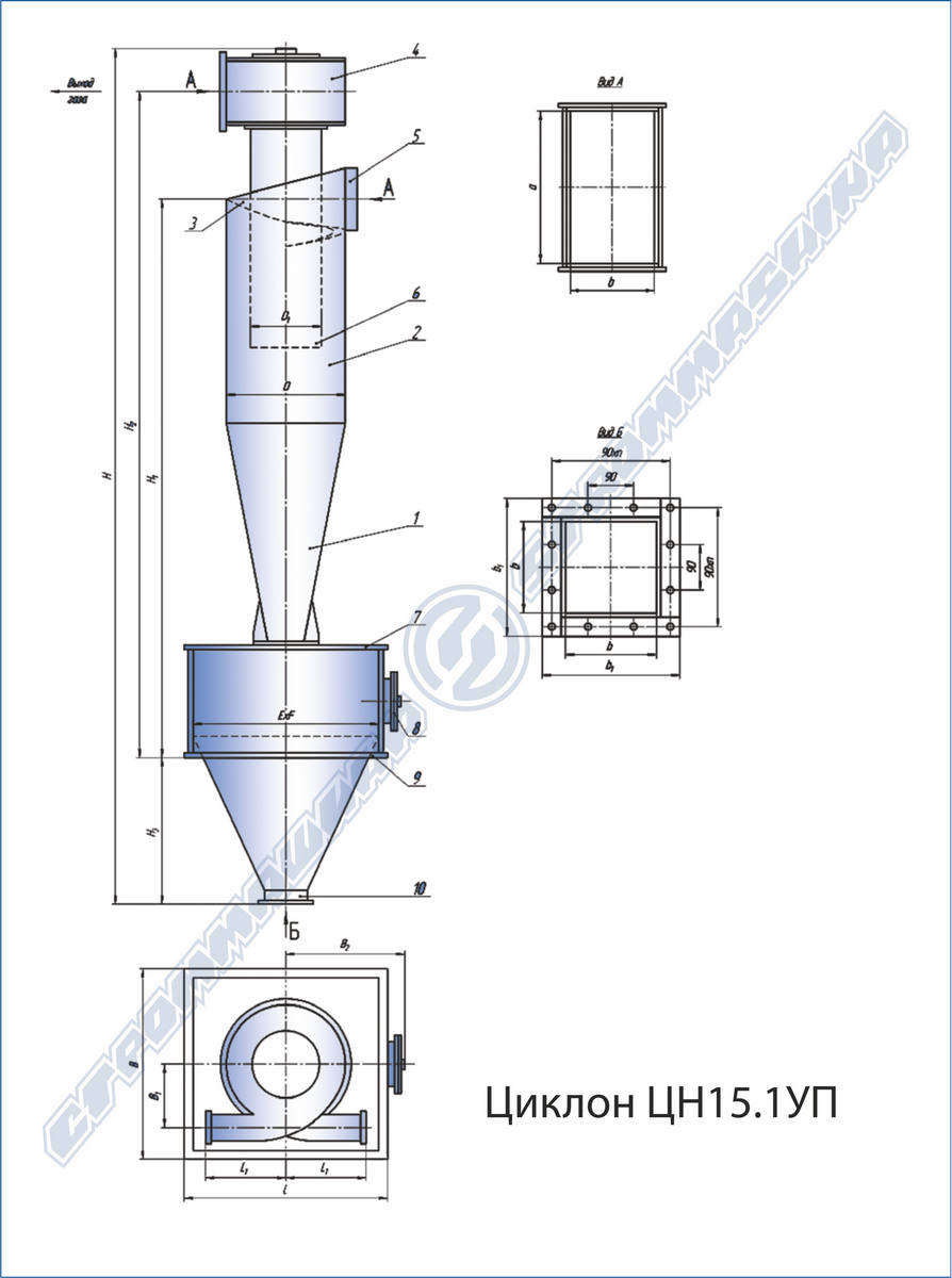 Циклон цн 15 800 чертеж